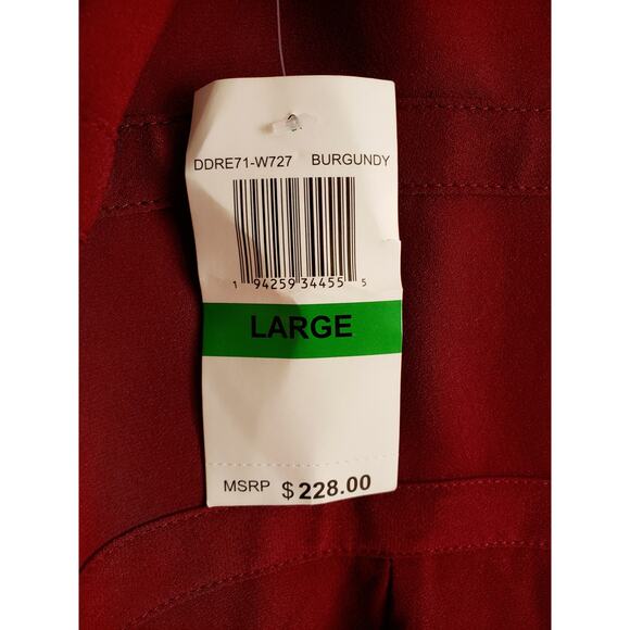 Dress The Population NWT Viola Gown Burgundy Size Large - Picture 9 of 11